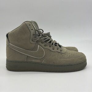 2018 Nike Air Force 1 High Dark Stucco size 11.5  US AA1118-002 PRE-OWNED